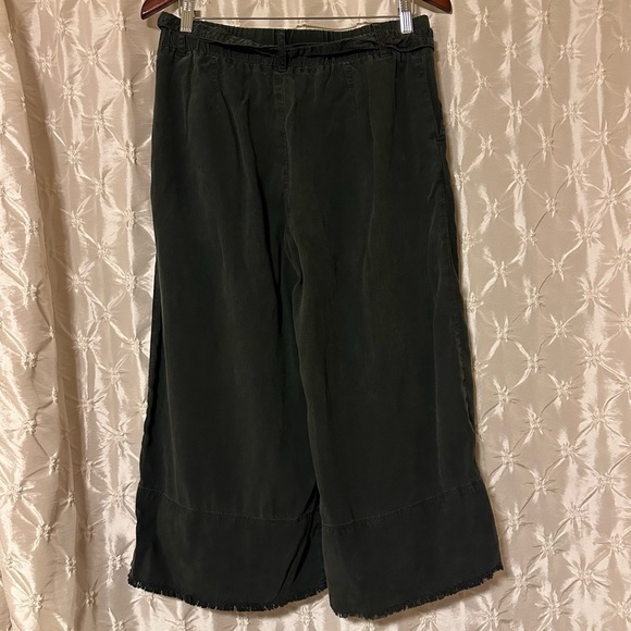 Cloth and Stone Marcell Culotte Pants Tencel Chambray High Rise Pull On Grey - Picture 5 of 15